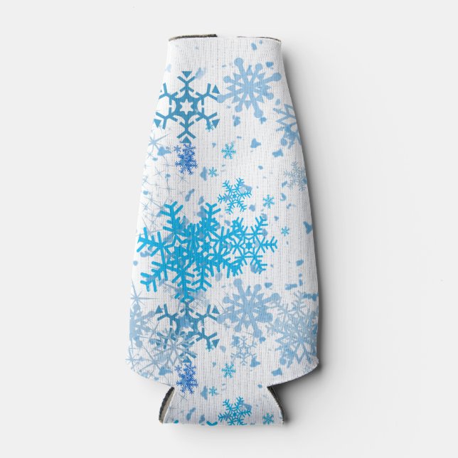 Rafraîchisseur Pour Bouteille Noël neige (Devant)