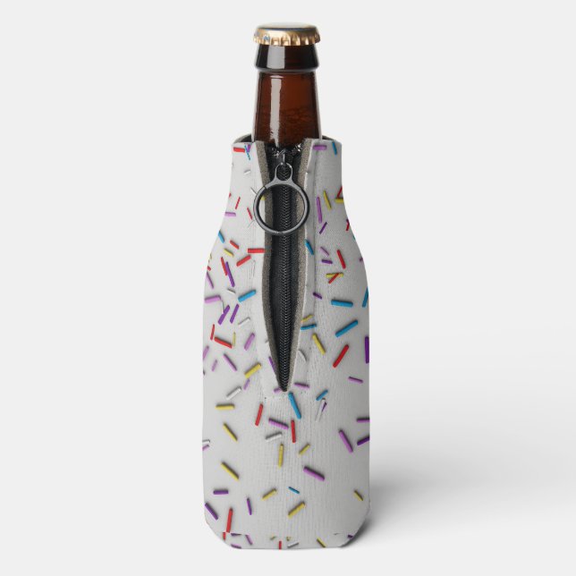 Rafraîchisseur Pour Bouteille Paillettes Multicolores Glacées (Bouteille Dos)