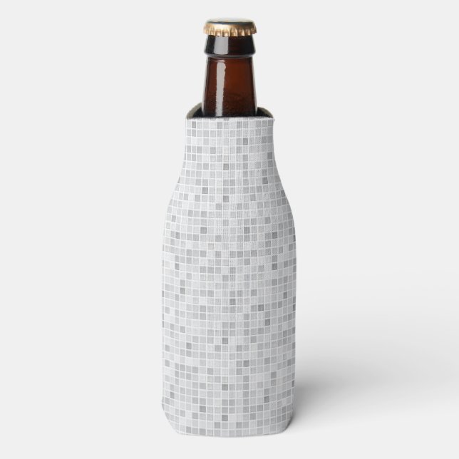 Rafraîchisseur Pour Bouteille Pattern de Gray Tiles (Bottle Devant)