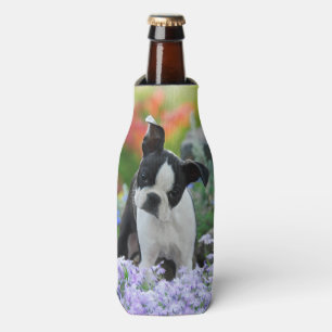 Rafraîchisseur Pour Bouteille Photo mignonne de chiot de chien de Boston