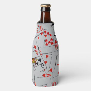 Rafraîchisseur Pour Bouteille Plateau De Motif De Cartes De Jeu Éparpillées,