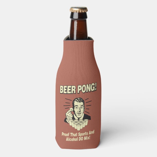 Rafraîchisseur Pour Bouteille Pong de bière : Preuve d'alcool et mélange de spor (Bottle Devant)