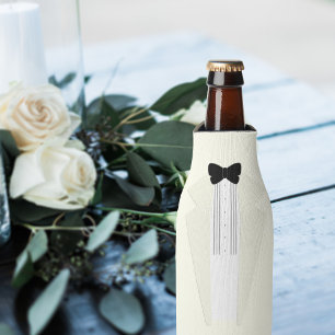 Rafraîchisseur Pour Bouteille Refroidisseur de bouteille de mariage smoking pour