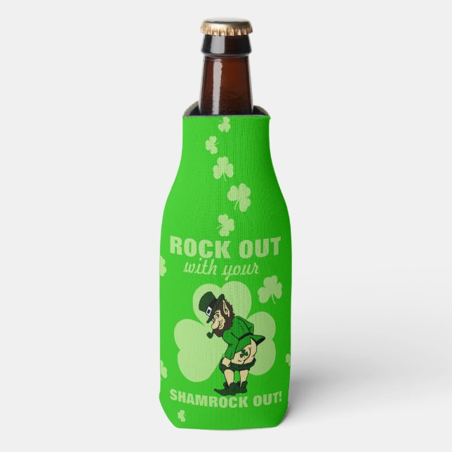 Rafraîchisseur Pour Bouteille Rock Out Leprechaun (Bottle Devant)