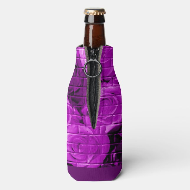 Rafraîchisseur Pour Bouteille Rose-04--Glacière-Bouteille-Boisson-Violet--Koozie (Bouteille Dos)