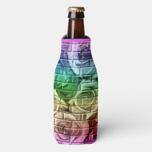 Rafraîchisseur Pour Bouteille Rose-16-Rainbow-Drink Bottle Glacière-Koozie (Bottle Devant)