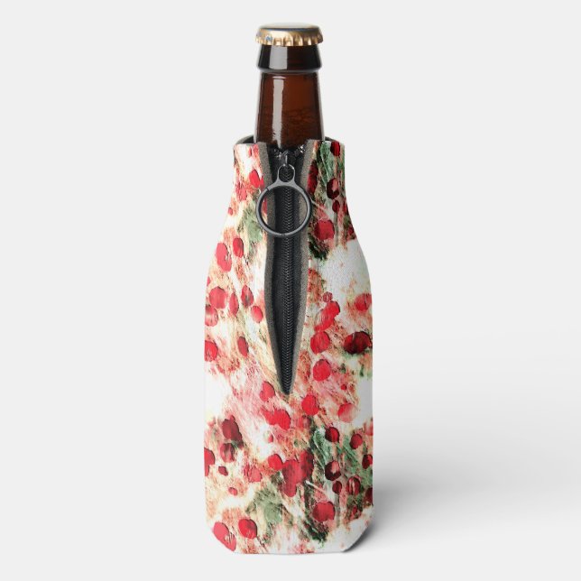 Rafraîchisseur Pour Bouteille Rose Rouge Punks à pois (Bouteille Dos)