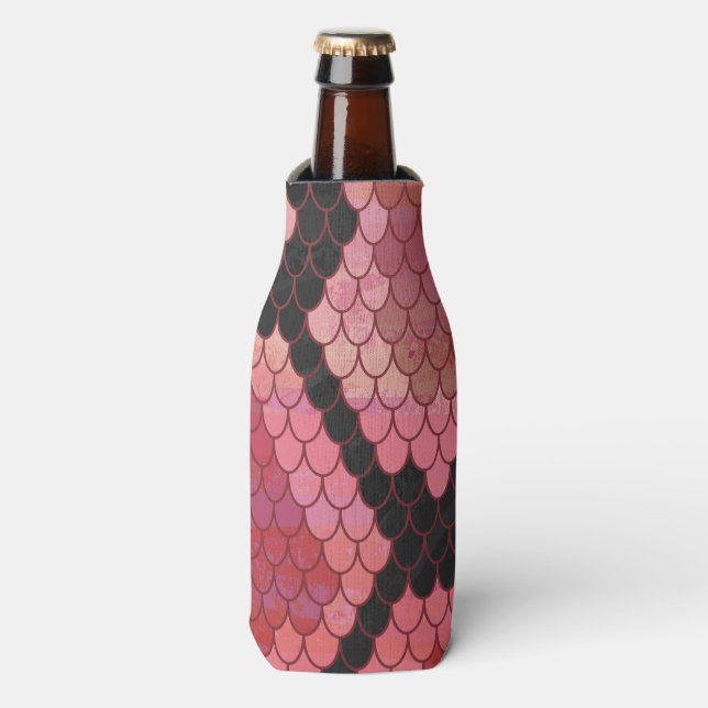 Rafraîchisseur Pour Bouteille Serpent noir et rouge (Bottle Devant)