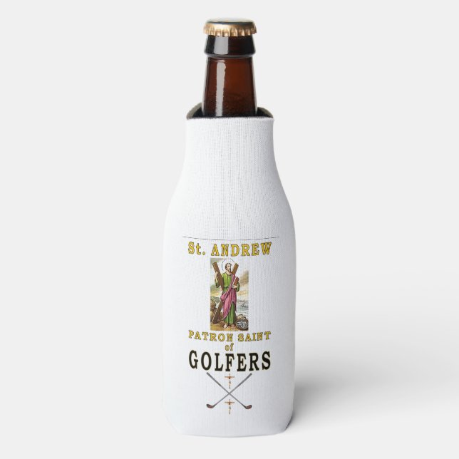 RAFRAÎCHISSEUR POUR BOUTEILLE ST ANDREW PATRON SAINT DE GOLFERS (Bottle Devant)