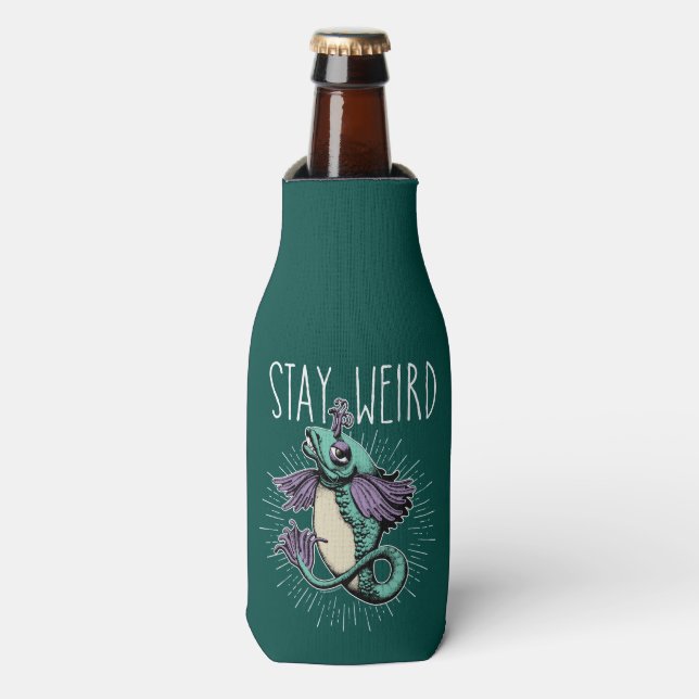 Rafraîchisseur Pour Bouteille Stay Weird (Bottle Devant)