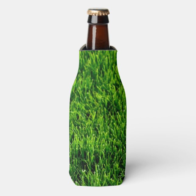 Rafraîchisseur Pour Bouteille Texture d'herbe verte d'un terrain de football (Bottle Devant)
