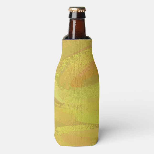 Rafraîchisseur Pour Bouteille Tourbillon jaune d'ananas (Bottle Devant)