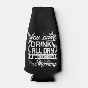 Rafraîchisseur Pour Bouteille Typographie potable d'humour de partie de bière