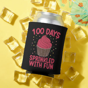 Rafraîchisseur Pour Canette 100 jours parsemés de cupcakes amusants pour écoli