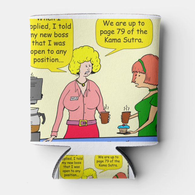 Rafraîchisseur Pour Canette 1029 79 positions de Kama Sutra dessin animé (Devant)