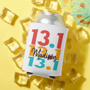 Rafraîchisseur Pour Canette 13.1 Coureur de semi-marathon personnalisé coloré