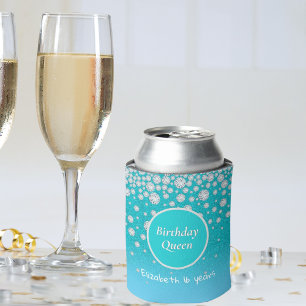 Rafraîchisseur Pour Canette 16e anniversaire reine diamants parties scintillan