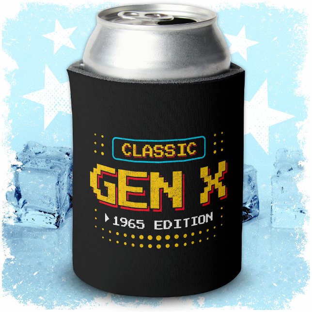 Rafraîchisseur Pour Canette 1965 Gen X Classic Retro Gamer Jeu Anniversaire (Créateur téléchargé)