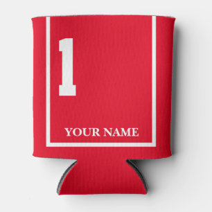 Rafraîchisseur Pour Canette 1 Rouge avec couverture de selle Cheval Blanc Pers