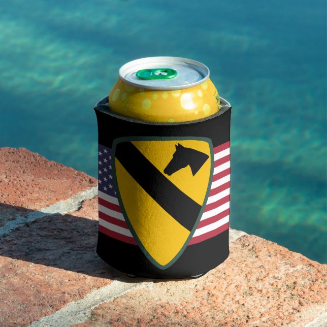 Rafraîchisseur Pour Canette 1ère division de cavalerie Patch États-Unis (Piscine in situ)