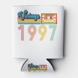 Rafraîchisseur Pour Canette 24e anniversaire Vintage Retro 1997 Bande de casse