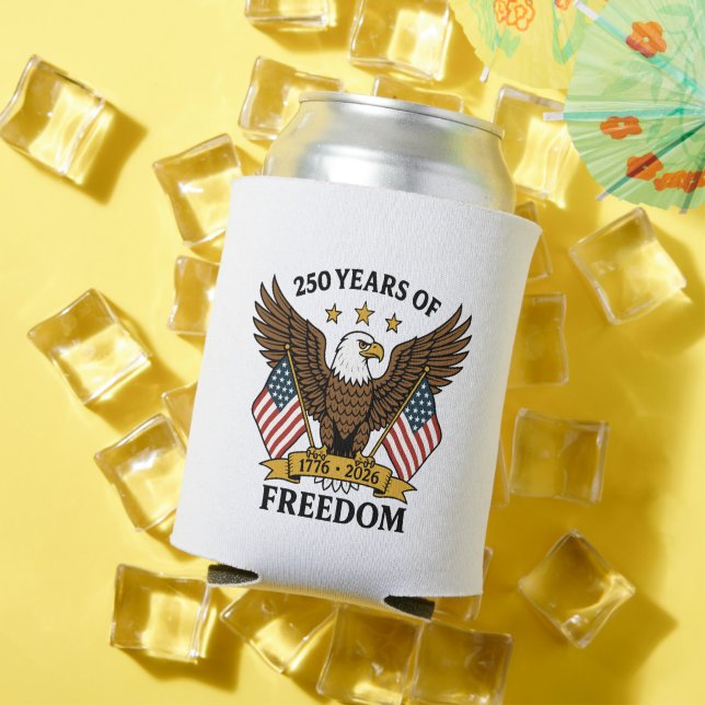 Rafraîchisseur Pour Canette 250 Years of Freedom America's Anniversary (Été in situ)