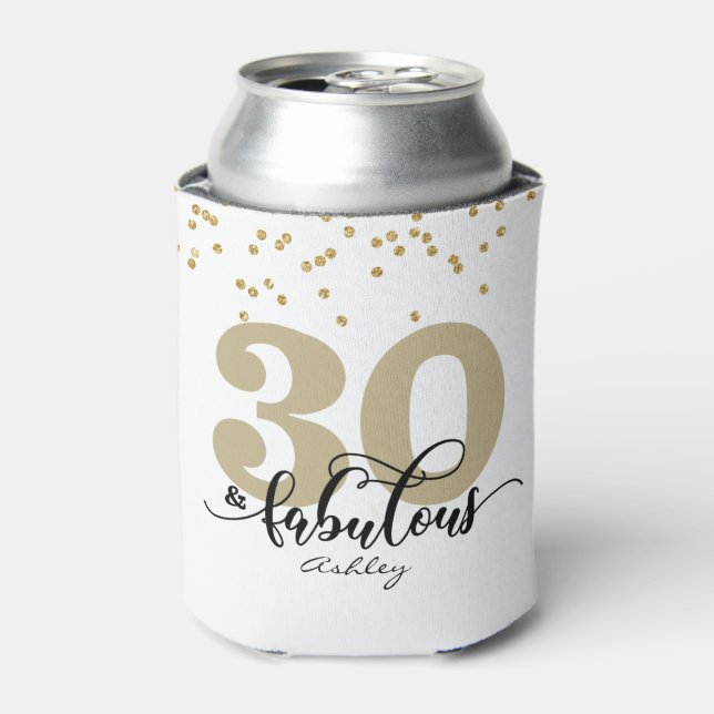 Rafraîchisseur Pour Canette 30 et fabuleux Anniversaire Can Cooler (Can devant)