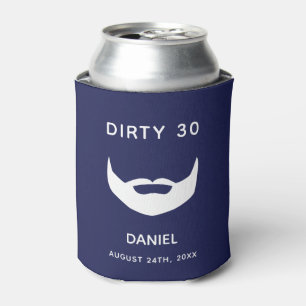 Rafraîchisseur Pour Canette 30e anniversaire marine bleu barbe blanche hommes 