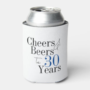 Rafraîchisseur Pour Canette 30e anniversaire Simple Cheers Fête des bières Fav