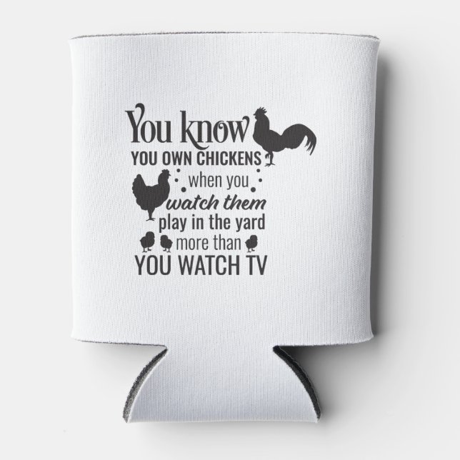 Rafraîchisseur Pour Canette 325 Farmer fils country cadeau musique drôle poule (Devant)