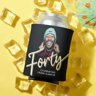 Rafraîchisseur Pour Canette 40 script or 40e anniversaire photos