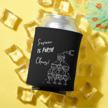 40 years Birthday Champagne tower funky