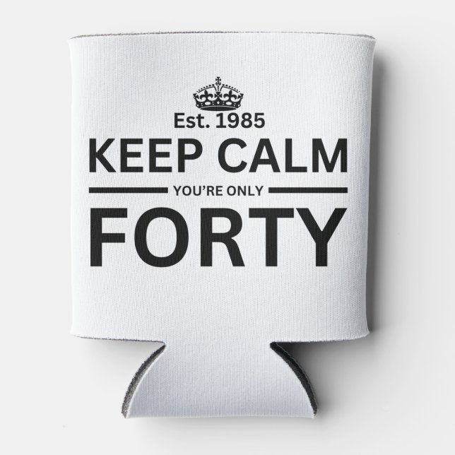 Rafraîchisseur Pour Canette 40e anniversaire (Devant)