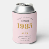 40e anniversaire Nom 1985 rose Grey Elegant Chic