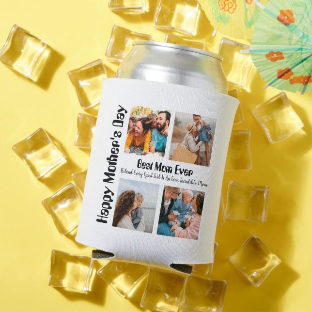 Rafraîchisseur Pour Canette 4 Collage photo Meilleure maman jamais (Été in situ)