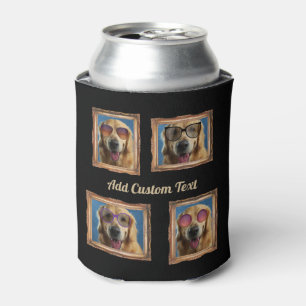 Rafraîchisseur Pour Canette 4 Photo Collage Chiens Vintages Chiens de cadre An