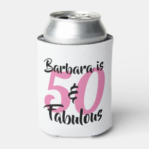 Rafraîchisseur Pour Canette 50 ans et Fabuleux Anniversaire Personnalisé