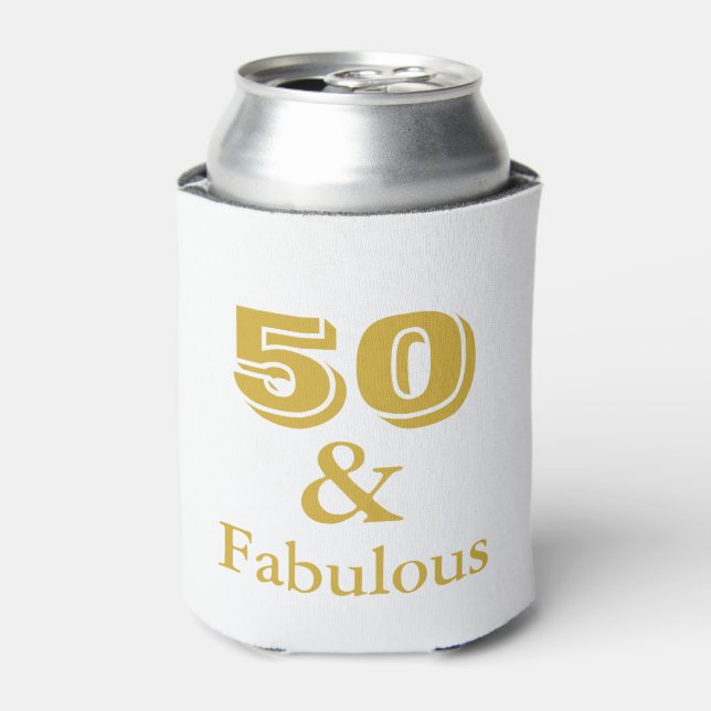 Rafraîchisseur Pour Canette 50 et fabuleux cadeau d'anniversaire Can Cooler (Can devant)