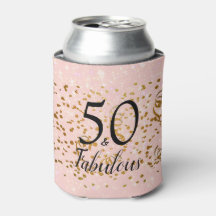 50 & Fabuleux rose avec Confetti Or