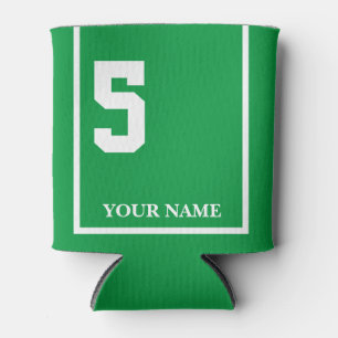 Rafraîchisseur Pour Canette 5 Vert avec couverture de selle Cheval Blanc Perso