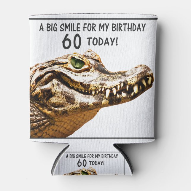 Rafraîchisseur Pour Canette 60e anniversaire Alligator Smile (Devant)