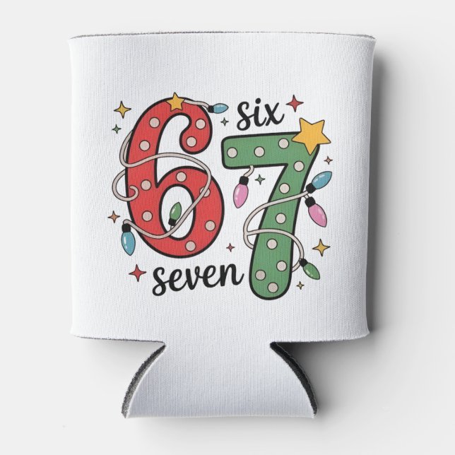 Rafraîchisseur Pour Canette 6 7 Six Seven Main Génération Z Alpha Meme Argot N (Devant)
