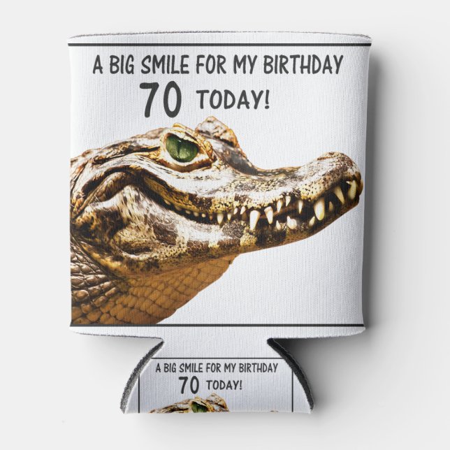 Rafraîchisseur Pour Canette 70e anniversaire Alligator Smile (Devant)