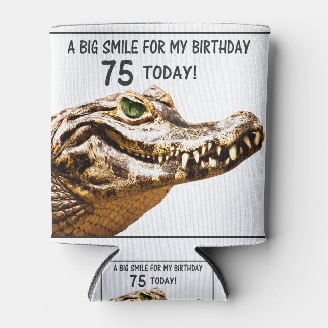 Rafraîchisseur Pour Canette 75e anniversaire Alligator Smile (Devant)