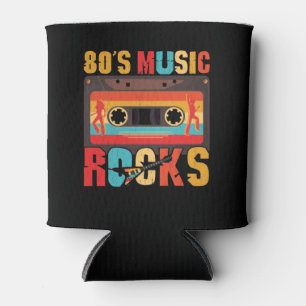Rafraîchisseur Pour Canette 80s Music Rocks - Vintage Retro Distressed Eightie