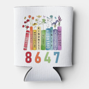Rafraîchisseur Pour Canette 8647 Subtle Anti Trump Anti MAGA 86 47 Floral LGBT