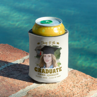 Rafraîchisseur Pour Canette À la réussite du diplômé Photo personnalisée Nom F