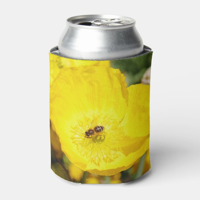 Rafraîchisseur Pour Canette Abeille baignée de jaune  (Can devant)
