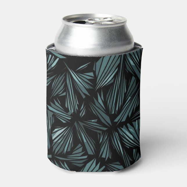 Rafraîchisseur Pour Canette Abstract Shattered Glass Blue Pattern Can Cooler (Can devant)
