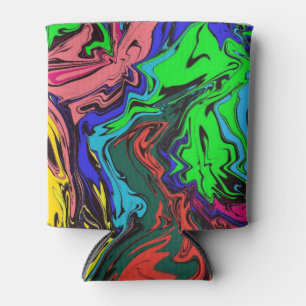 Rafraîchisseur Pour Canette Abstrait Coloré Twirly / Poussé /